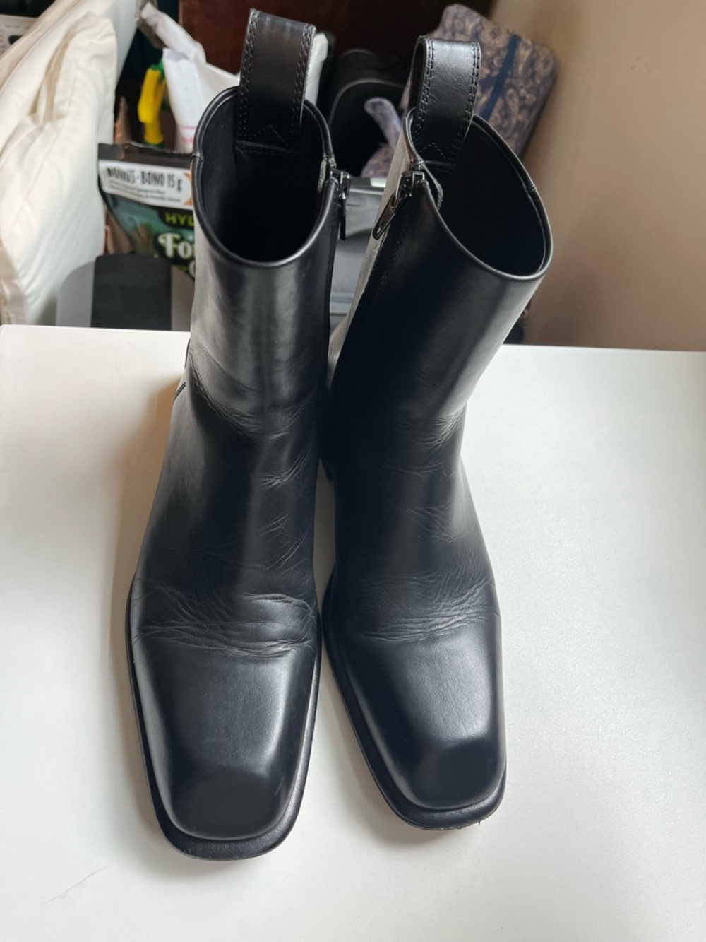 Alexander Wang Black Leather Women's Ankle Boots - Picture 6 of 12